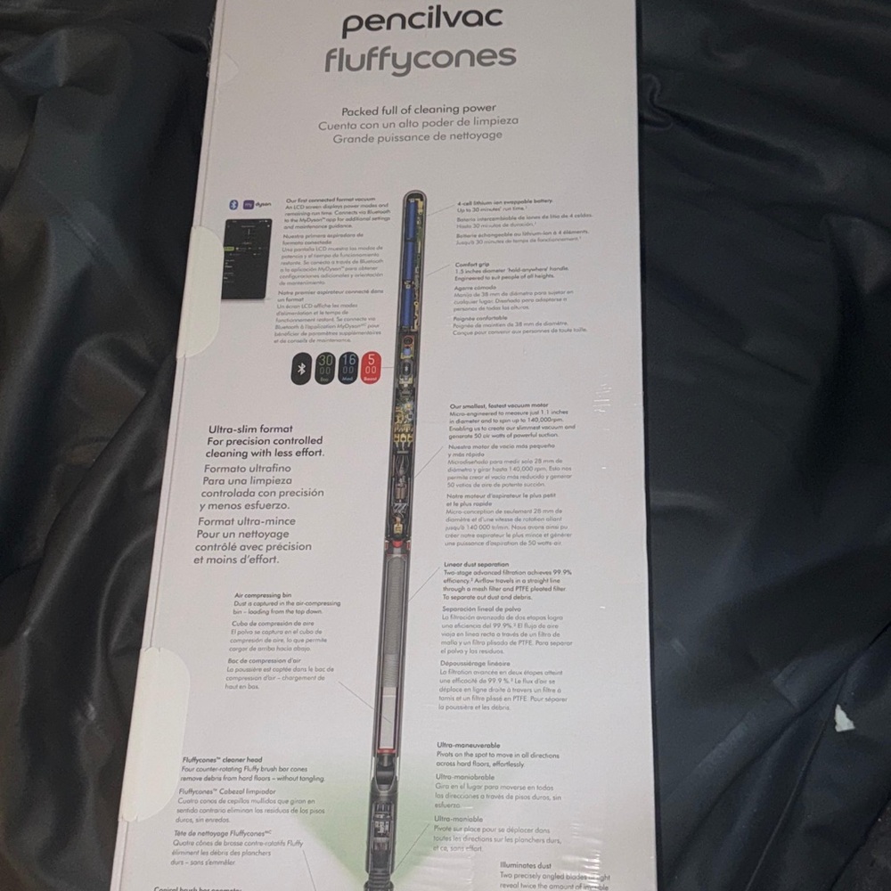 Dyson PencilVac FluffyCones - Black and White
